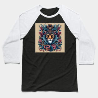 lion illustration Baseball T-Shirt